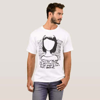 Freude-Abteilungs-Verwirrung in ihren Augen Retro T-Shirt