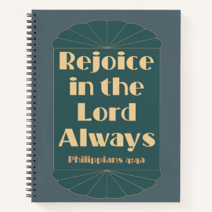 Freude am Herrn immer — Philippinen 4:4a Notizbuch