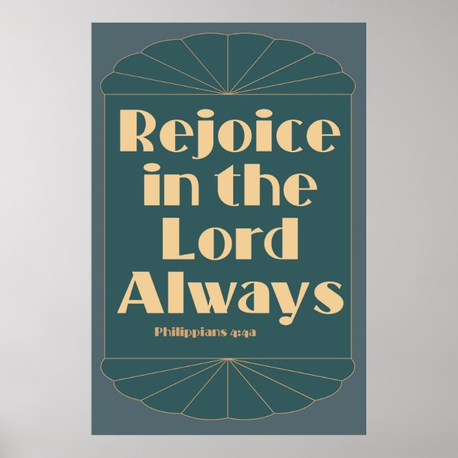 Freude am Herrn immer — Philippinen 4:4a Poster (Vorne)