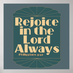 Freude am Herrn immer — Philippinen 4:4a Poster
