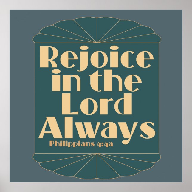Freude am Herrn immer — Philippinen 4:4a Poster (Vorne)