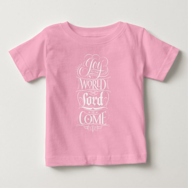 Freude am Weihnachtsbrett der Welt Christlich Baby T-shirt (Vorderseite)