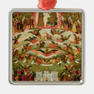 Freude an allen die Sorgen-Jungfrau, 1707 Silbernes Ornament