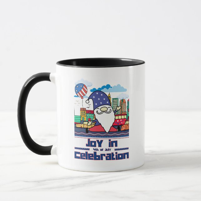Freude an der 4. Juli-Feier Tasse (Links)