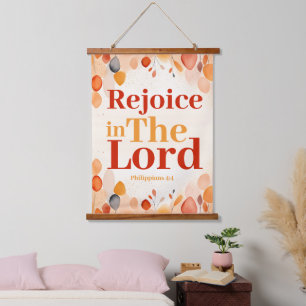 Freude an der Christlichen Lord Boho-Mauer Wandteppich Mit Holzrahmen