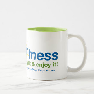 Freude an der Fitness-Kaffee-Tasse Zweifarbige Tasse