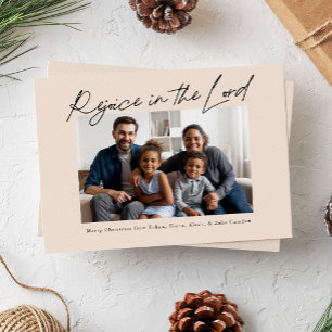 Freude an der handgeschriebenen Weihnachtszeit des Feiertagskarte