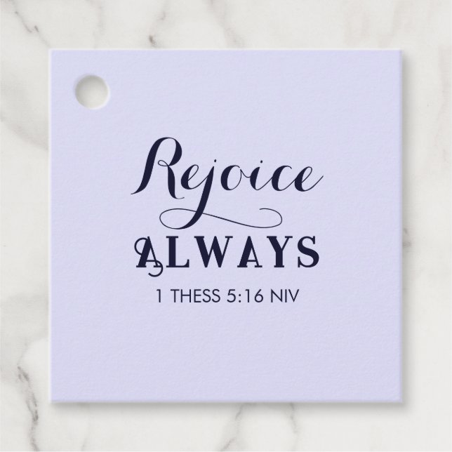 Freude an der Lord Bible Verse Christlich Blue Geschenkanhänger (Vorderseite)