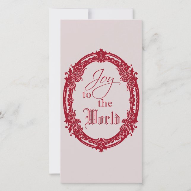 Freude an der weihnachtlichen Weihnachtskarte der  Dankeskarte (Vorderseite)