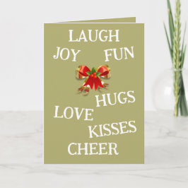 Freude an der Weihnachtskarte Karte