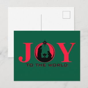 Freude an der Weihnachtspostkarte der Weltkrippe Feiertagspostkarte