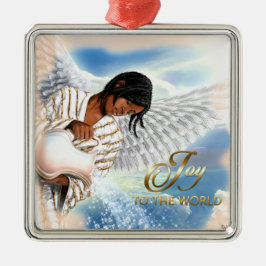 Freude an der Welt. Afrikanischer Angel Ornament Aus Metall