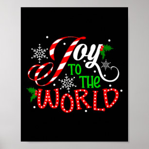 Freude an der Welt Candy Cane Weihnachten Pajamas Poster