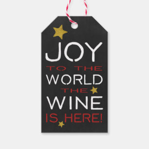 Freude an der Welt der Wein ist hier gewohnt Geschenkanhänger