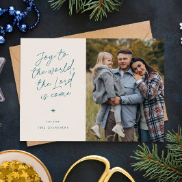 Freude an der Welt Handschrift Religiöse Weihnacht Feiertagskarte