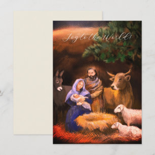 Freude an der Welt, Krippe, Weihnachtskarte