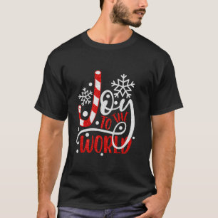 Freude an der Welt Schneeflocken Weihnachten Pajam T-Shirt