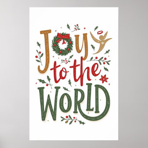 Freude an der Welt Weihnachts-Poster Wall Art Poster