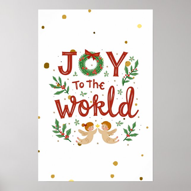 Freude an der Welt Weihnachts-Poster Wall Art Poster (Vorne)