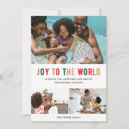 Freude an der Weltfamilie Drei Fotos Weihnachten