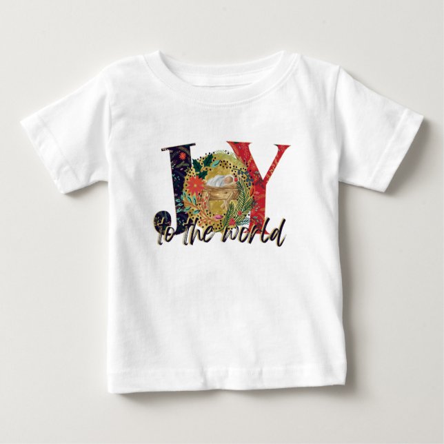 Freude an der Weltkrippe  Baby T-shirt (Vorderseite)