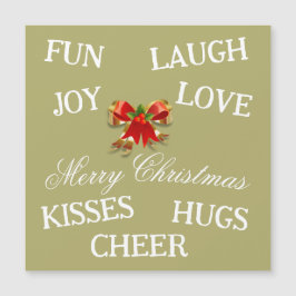 Freude an Weihnachten Magnetkarte