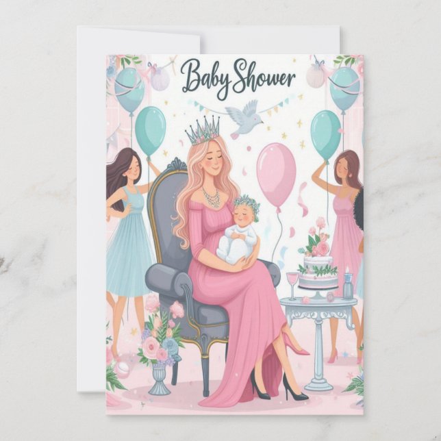 Freude auf dem Weg!Begleiten Sie uns Baby-Duschkab Ankündigung (Vorderseite)