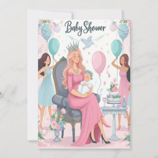 Freude auf dem Weg!Begleiten Sie uns Baby-Duschkab Ankündigung