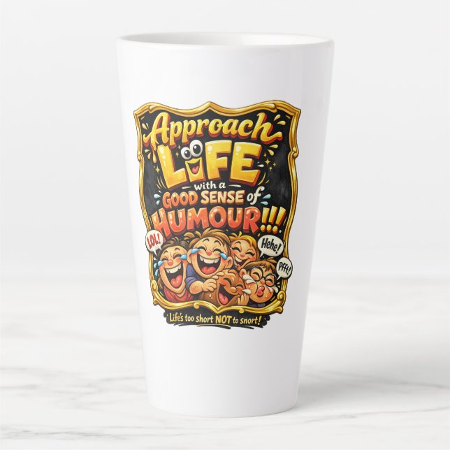 Freude ausstrahlen milchtasse (Vorderseite)