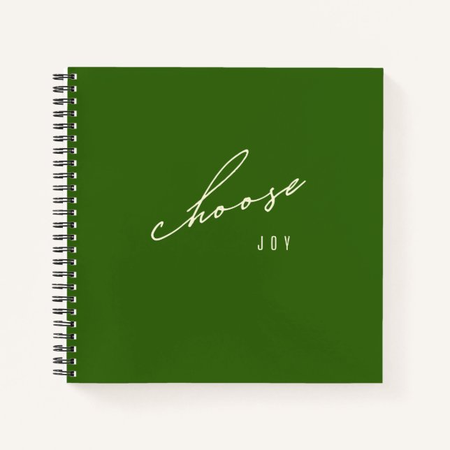 Freude aussuchen. Notebooks und Journale Notizbuch (Vorderseite)