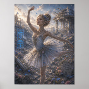 Freude / Ballerina / Blumenfeld Poster
