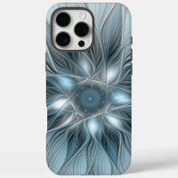 Freude Blume Abstrakt Blue Gray Fraktal