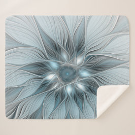 Freude Blume Abstrakt Blue Gray Fraktal Sherpadecke