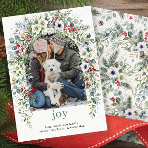 Freude Botanisches Weihnachten Personalisiertes Fo