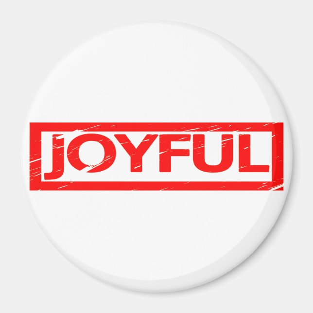 Freude Briefmarke Magnet (Vorne)
