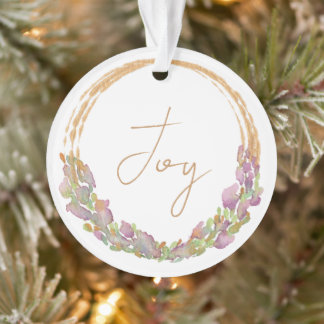 Freude Christliche Bibelvers Wasserfarbe Weihnacht Ornament