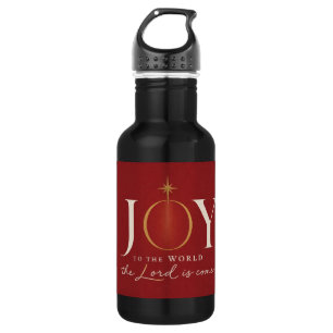 FREUDE DER WELT Christliches Weihnachten Edelstahlflasche