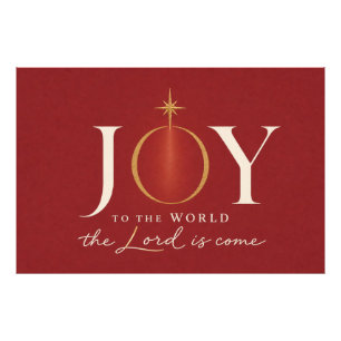 FREUDE DER WELT Christliches Weihnachten Fotodruck