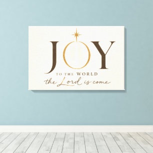 FREUDE DER WELT Christliches Weihnachten Leinwanddruck