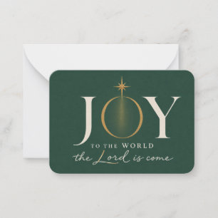 FREUDE DER WELT Christliches Weihnachten Mitteilungskarte
