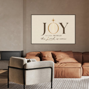 FREUDE DER WELT Christliches Weihnachten Poster