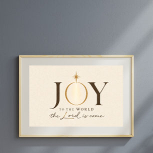 FREUDE DER WELT Christliches Weihnachten Poster