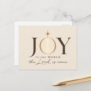 FREUDE DER WELT Christliches Weihnachten Postkarte
