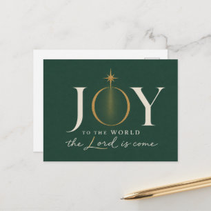 FREUDE DER WELT Christliches Weihnachten Postkarte