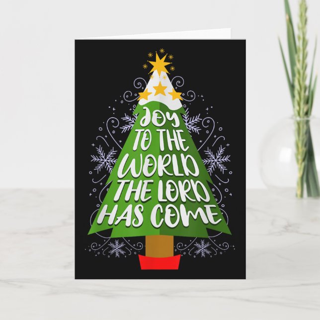 Freude der Welt Der Herr ist gekommen Christlich C Karte (Vorderseite)