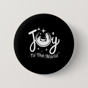 Freude der Welt Jesus Weihnachten Krippenszene Fa Button