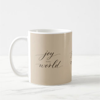 Freude-der-Welt-Minimal-Christmas-Script-Tasse Kaffeetasse