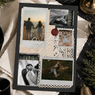 Freude der Welt Reise Collage Familienfoto Folien Feiertagskarte