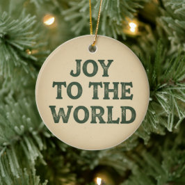 Freude der Welt Vintage-Weihnachtsdekoration Keramik Ornament