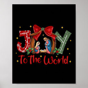 Freude der Welt Weihnachten Christliche Weihnachts Poster